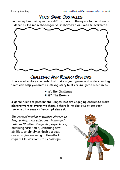 LitRPG Story Workbook Preview 8